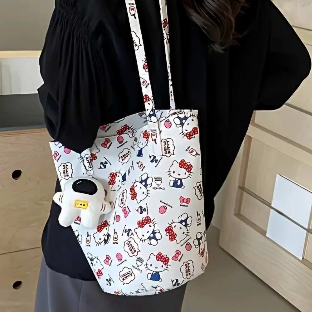 Hello Kitty Tote Bucket Bag